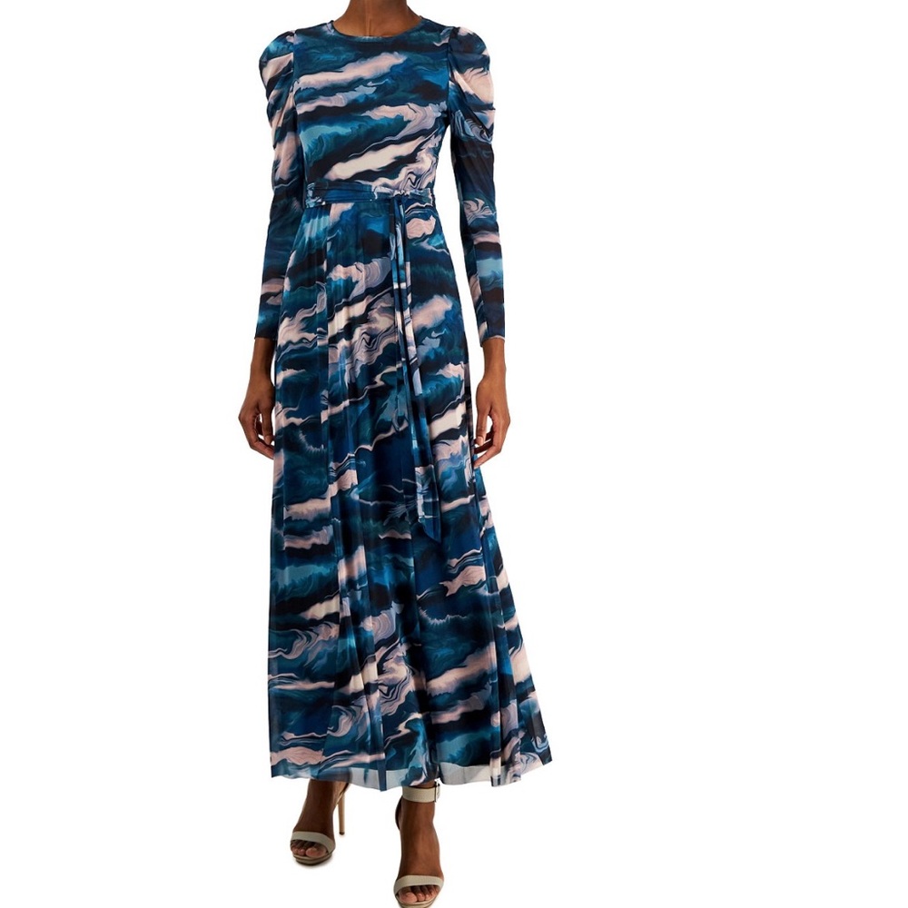 Anne Klein Swirl Mesh Dress